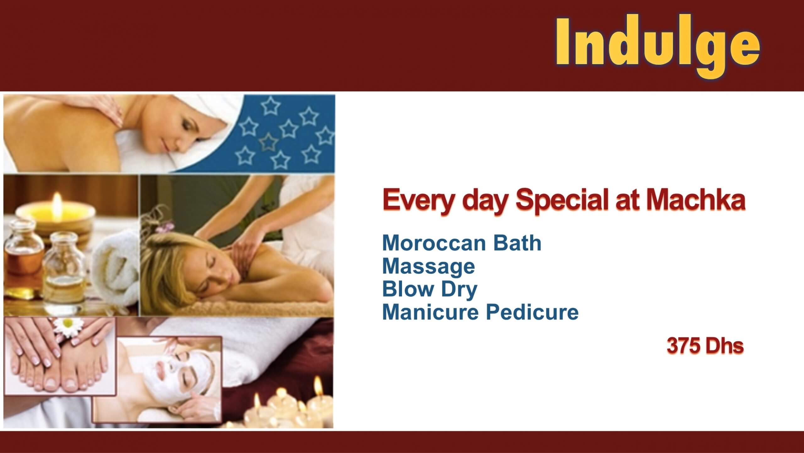 Moroccan bath promotion Dubai