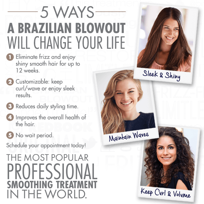 Silky Smooth Hair After Brazilian Keratin Treatment